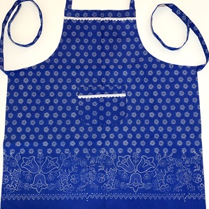 Bordűrös kötény eredeti kékfestő, Otthon & Életmód, Konyhafelszerelés, tálalás, Konyhai textil, Kötény, Mindenmás, MESKA