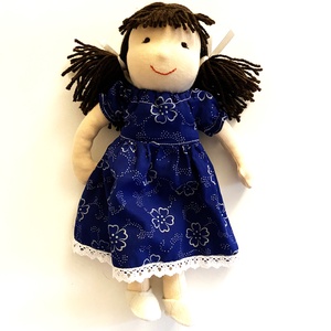 Baba eredeti kékfestő ruhában, Játék & Sport, Baba & babaház, Öltöztethető baba, Baba-és bábkészítés, Mindenmás, MESKA