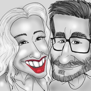 Eskűvőre,   egyedi alkalomra (születésnap, legjobb kollégának, tanárnak, szülőnek)mindenreIS Karikatúra - művészet - portré & karikatúra - karikatúra - Meska.hu