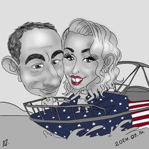 Eskűvőre,   egyedi alkalomra (születésnap, legjobb kollégának, tanárnak, szülőnek)mindenreIS Karikatúra - művészet - portré & karikatúra - karikatúra - Meska.hu