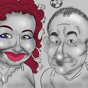 Eskűvőre,   egyedi alkalomra (születésnap, legjobb kollégának, tanárnak, szülőnek)mindenreIS Karikatúra - művészet - portré & karikatúra - karikatúra - Meska.hu