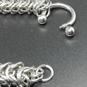Nemesacél férfi nyaklánc patkó piercing kapoccsal - ékszer - nyaklánc - medálos nyaklánc - Meska.hu
