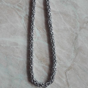 Bizánci mintájú chainmaille lánc - ékszer - nyaklánc - medál nélküli nyaklánc - Meska.hu