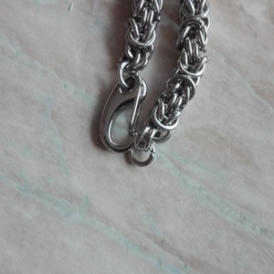 Bizánci mintájú chainmaille lánc - ékszer - nyaklánc - medál nélküli nyaklánc - Meska.hu