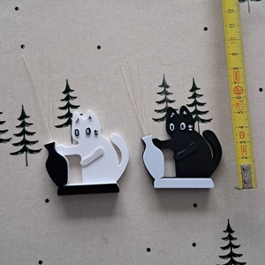 Macskabajusz tartó hűtőmágnes, 2 db 2000 ft, 3D nyomtatott. - otthon & életmód - dekoráció - dísztárgy - Meska.hu