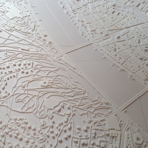 3D Budapest térkép - művészet - makett, modell - Meska.hu
