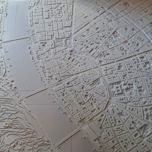 3D Budapest térkép - művészet - makett, modell - Meska.hu