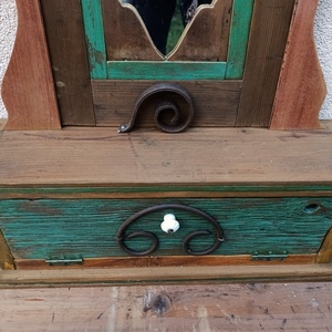 Rusztikus, antikolt, festett tükör, polc - otthon & életmód - bútor - szekrény - Meska.hu Rusztikus, antikolt, festett tükör, polc - otthon & életmód - bútor - szekrény - Meska.hu