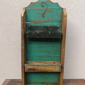 Rusztikus polc vagy szekrényke, Otthon & Életmód, Bútor, Polc, Famegmunkálás, Fémmegmunkálás, MESKA