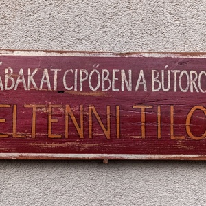 Fára festett tábla - Meska.hu