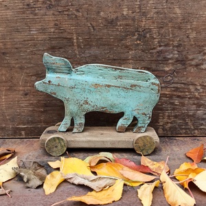 Fából készült festett állatkák - otthon & életmód - dekoráció - dísztárgy - Meska.hu