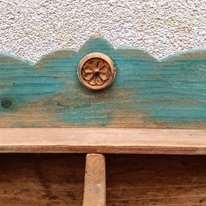 Rusztikus antikolt tálca, kínáló, polc - Meska.hu