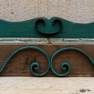 Rusztikus antikolt vintage kétfakkos tároló, virágtartó, Otthon & Életmód, Bútor, Szekrény, Famegmunkálás, Fémmegmunkálás, MESKA