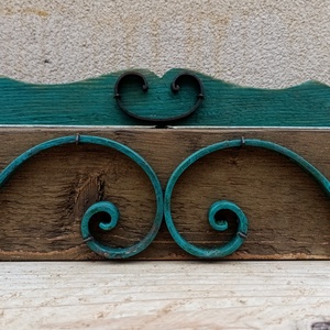 Rusztikus antikolt vintage kétfakkos tároló, virágtartó - otthon & életmód - bútor - szekrény - Meska.hu