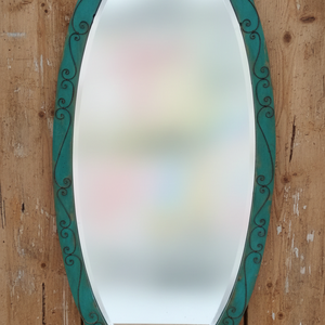 Rusztikus antikolt vintage tükör, keret, Otthon & Életmód, Dekoráció, Tükör, Famegmunkálás, Fémmegmunkálás, MESKA