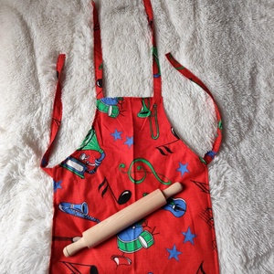 Gyerek kötény  6 éves korig. - diy (csináld magad) - szabásminta, útmutató - varrás minták - Meska.hu