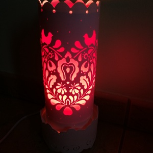 Magyar népi motívumos lámpa - Meska.hu