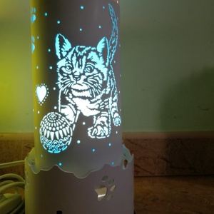 Cuki cicás lámpa - otthon & életmód - lámpa - hangulatlámpa - Meska.hu