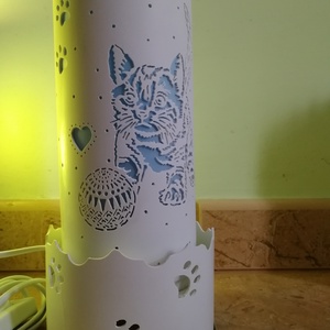 Cuki cicás lámpa - otthon & életmód - lámpa - hangulatlámpa - Meska.hu