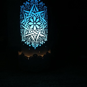 Mandala mintás lámpácska - otthon & életmód - lámpa - asztali lámpa - Meska.hu