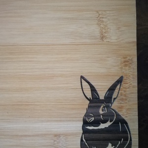 Nyuszis konyhai szett - otthon & életmód - konyhafelszerelés, tálalás - sütés, főzés - vágódeszka - Meska.hu