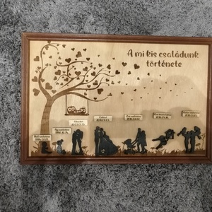 Családi történetünk táblácska személyre szabottan - otthon & életmód - dekoráció - fali és függő dekoráció - falinaptár & öröknaptár - Meska.hu