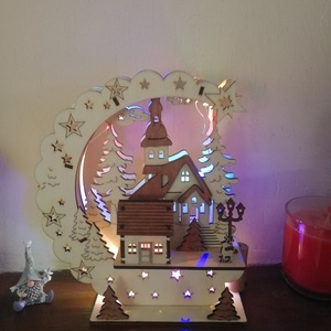 Karácsonyi világítós dísz - Meska.hu