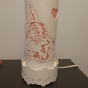 Nyuszis lámpa - otthon & életmód - lámpa - hangulatlámpa - Meska.hu