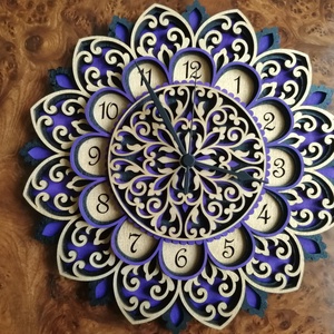 3D manadala óra - Meska.hu