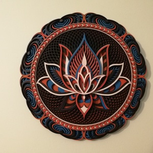 Lótusz-mandala - otthon & életmód - dekoráció - spiritualitás - mandala - Meska.hu