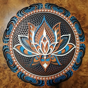 Lótusz-mandala - otthon & életmód - dekoráció - spiritualitás - mandala - Meska.hu