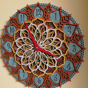 3D mandala óra  - otthon & életmód - dekoráció - spiritualitás - mandala - Meska.hu