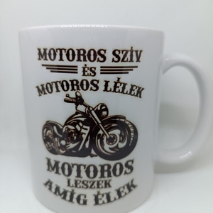 Motoros bögre , Otthon & Életmód, Konyhafelszerelés, tálalás, Tálalás, Bögre & Csésze, Decoupage, transzfer és szalvétatechnika, MESKA