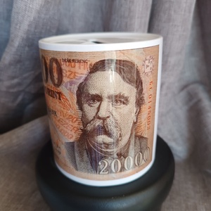 Pénz mintás persely  - otthon & életmód - dekoráció - asztal és polc dekoráció - persely - Meska.hu