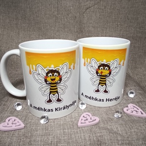 Páros bögre, Otthon & Életmód, Konyhafelszerelés, tálalás, Tálalás, Bögre & Csésze, Decoupage, transzfer és szalvétatechnika, MESKA