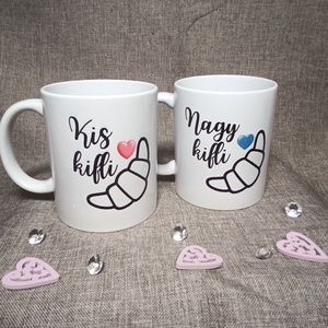 Páros bögre, Otthon & Életmód, Konyhafelszerelés, tálalás, Tálalás, Bögre & Csésze, Decoupage, transzfer és szalvétatechnika, MESKA