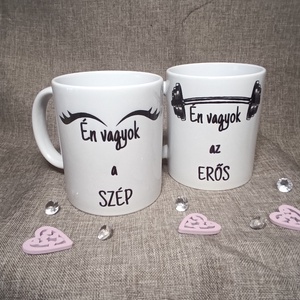 Páros bögre, Otthon & Életmód, Konyhafelszerelés, tálalás, Tálalás, Bögre & Csésze, Decoupage, transzfer és szalvétatechnika, MESKA