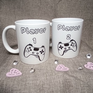 Páros bögre, Otthon & Életmód, Konyhafelszerelés, tálalás, Tálalás, Bögre & Csésze, Decoupage, transzfer és szalvétatechnika, MESKA