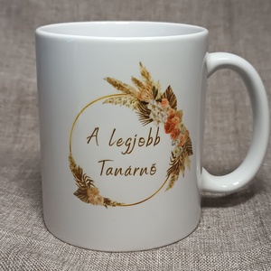 Tanárnő bögre , Otthon & Életmód, Konyhafelszerelés, tálalás, Tálalás, Bögre & Csésze, Decoupage, transzfer és szalvétatechnika, MESKA