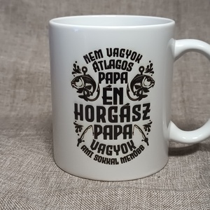 Horgász bögre , Otthon & Életmód, Konyhafelszerelés, tálalás, Tálalás, Bögre & Csésze, Decoupage, transzfer és szalvétatechnika, MESKA