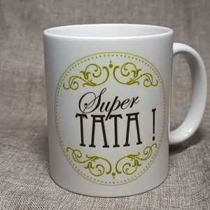 Tata bögre , Otthon & Életmód, Konyhafelszerelés, tálalás, Tálalás, Bögre & Csésze, Decoupage, transzfer és szalvétatechnika, MESKA