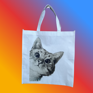 Reklám táska , Táska & Tok, Bevásárlás & Shopper táska, Shopper, textiltáska, szatyor, Decoupage, transzfer és szalvétatechnika, Mindenmás, MESKA