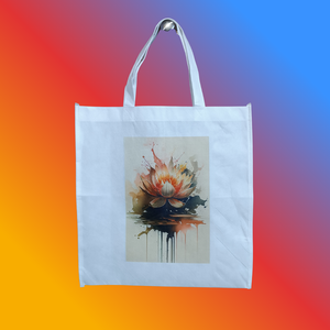 Reklám táska , Táska & Tok, Bevásárlás & Shopper táska, Shopper, textiltáska, szatyor, Decoupage, transzfer és szalvétatechnika, Mindenmás, MESKA