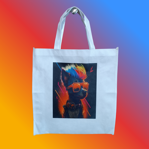 Reklám táska , Táska & Tok, Bevásárlás & Shopper táska, Shopper, textiltáska, szatyor, Decoupage, transzfer és szalvétatechnika, Mindenmás, MESKA