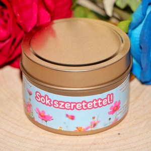 Sok szeretettel illatgyertya, Otthon & Életmód, Gyertya, illat, aroma, Gyertya, Gyertya-, mécseskészítés, MESKA