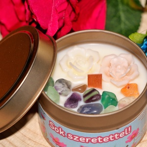 Sok szeretettel illatgyertya - otthon & életmód - gyertya, illat, aroma - gyertya - Meska.hu