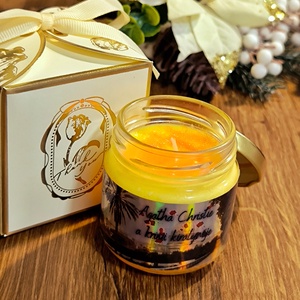 Agatha Christie illatgyertya, Otthon & Életmód, Gyertya, illat, aroma, Gyertya, Gyertya-, mécseskészítés, MESKA