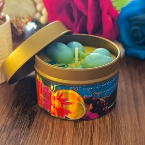 Citrom és Trópusi gyümölcs illatgyertya - otthon & életmód - gyertya, illat, aroma - gyertya - Meska.hu