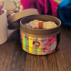 Anyák napja illatgyertya  - otthon & életmód - gyertya, illat, aroma - gyertya - Meska.hu