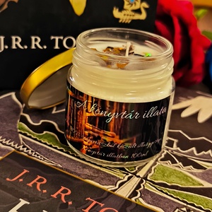 A könyvtár illata illatgyertya, Otthon & Életmód, Gyertya, illat, aroma, Gyertya, Gyertya-, mécseskészítés, MESKA